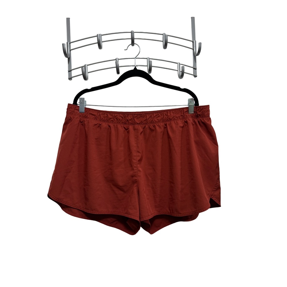 Old Navy Active StretchTech‎ Running Shorts Womens XL Rust Orange Quick Dry Gym